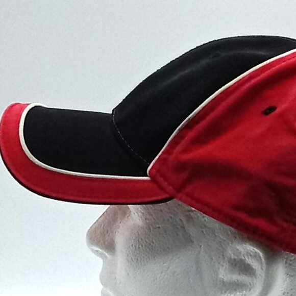 Callaway Golf Red Baseball Hat Adjustable Size Colorblock Red & Black - Picture 4 of 7